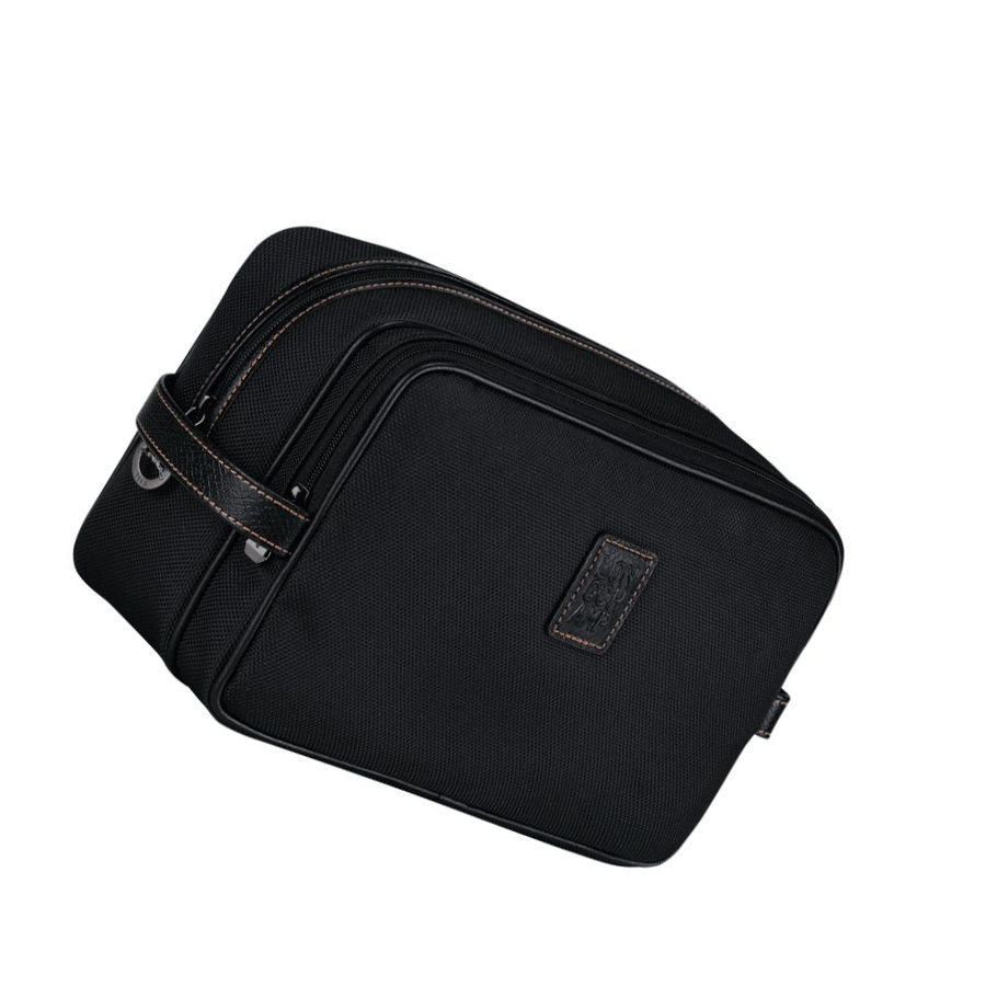 Longchamp Boxford Kulturbeutel Damen Schwarz | DE-WIM6238