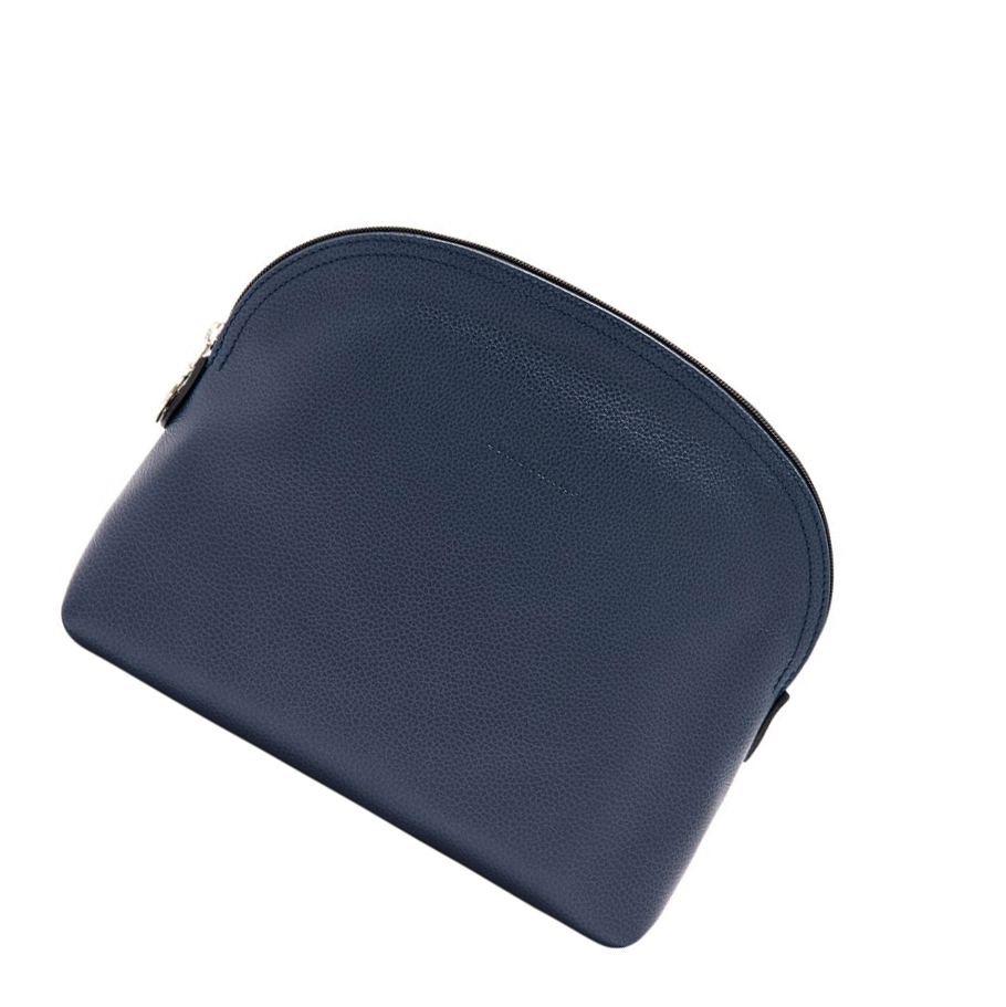 Longchamp Le Foulonné Kulturbeutel Damen Navy | DE-GRK0195