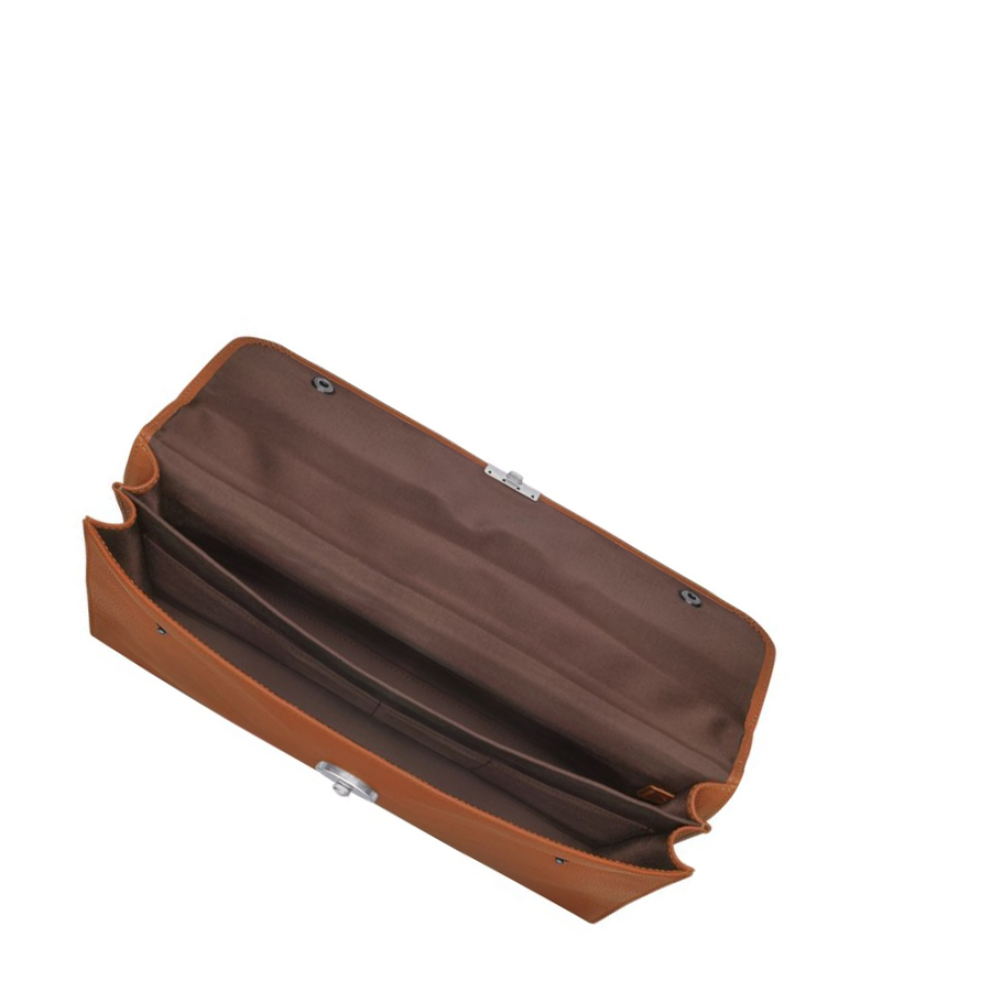 Longchamp Le Foulonné M Aktentaschen Damen Braun | DE-OIL3489