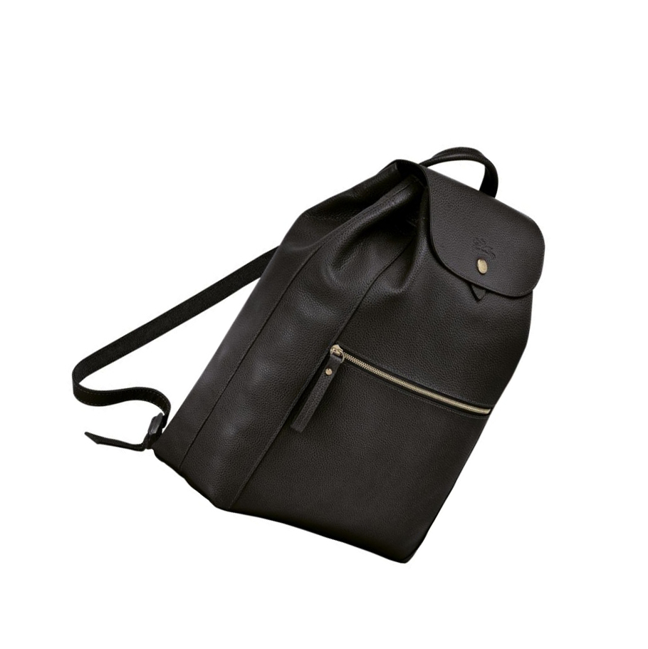 Longchamp Le Foulonné Rucksäcke Damen Schwarz | DE-MPQ2791
