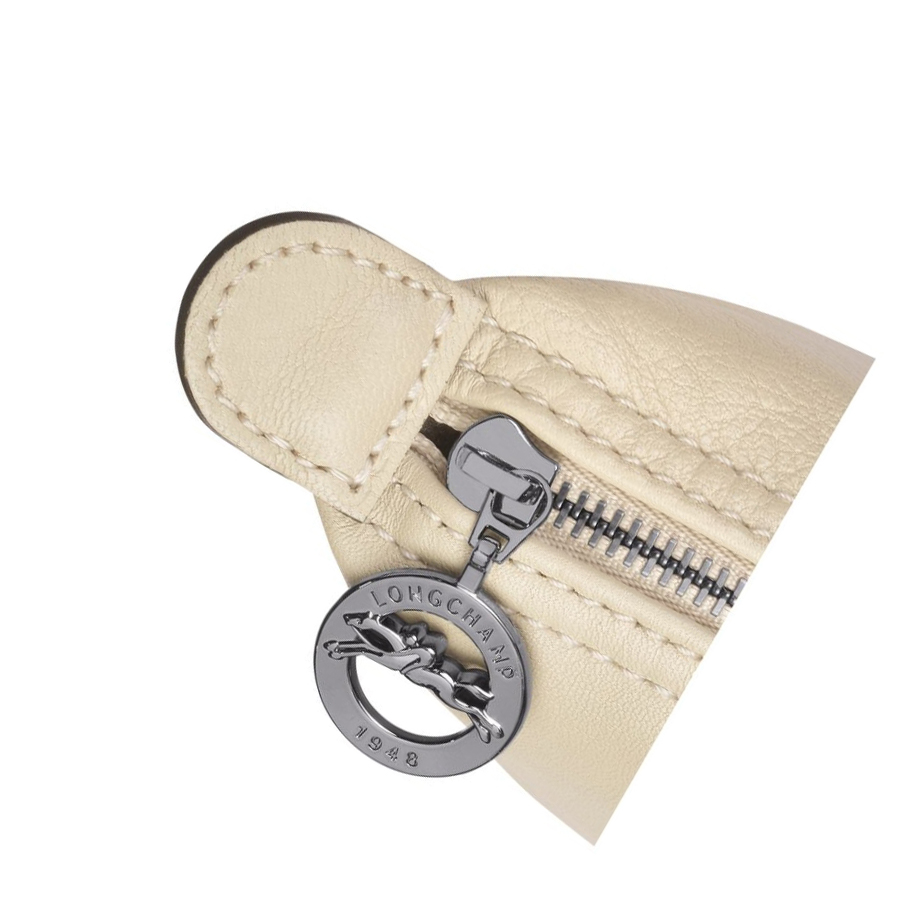 Longchamp Le Pliage Cuir Beuteltasche Damen Beige | DE-GBO6341