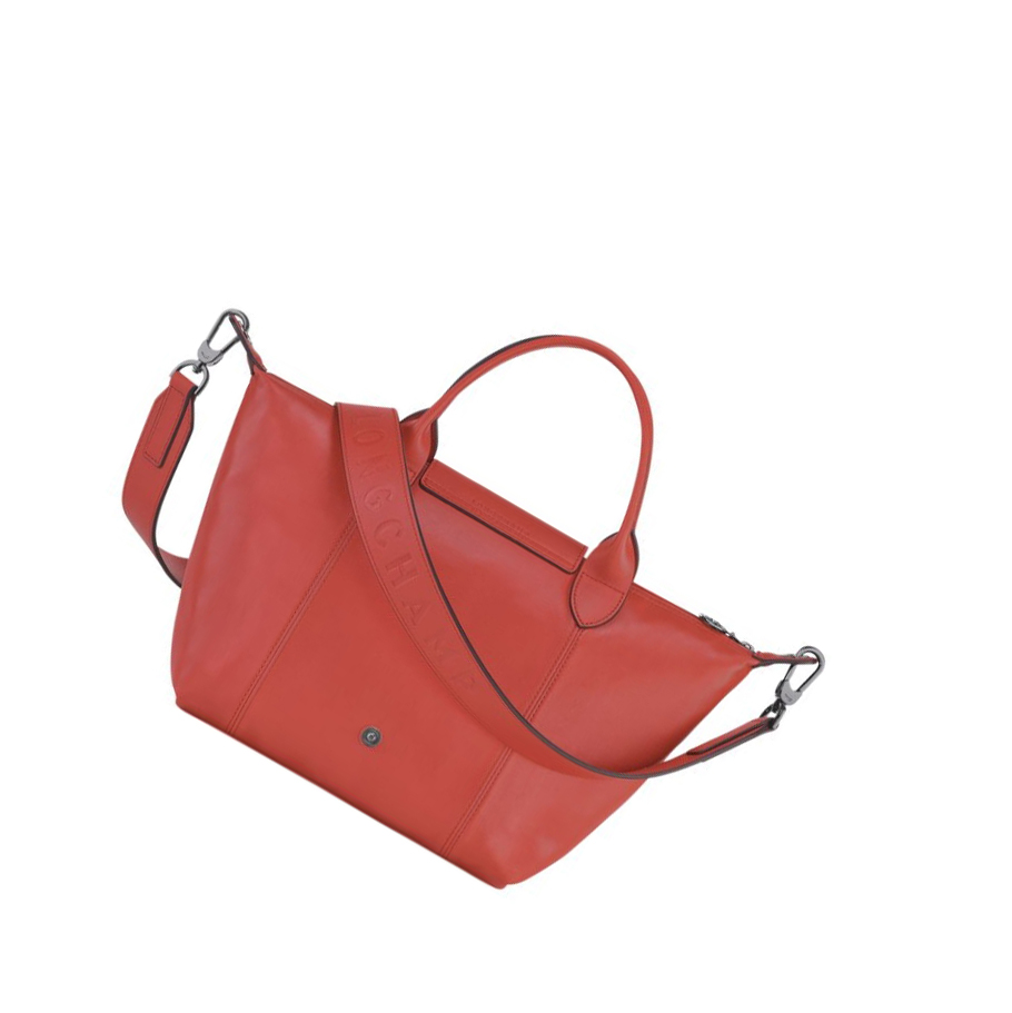 Longchamp Le Pliage Cuir S Handtasche Damen Rot | DE-CLW6439