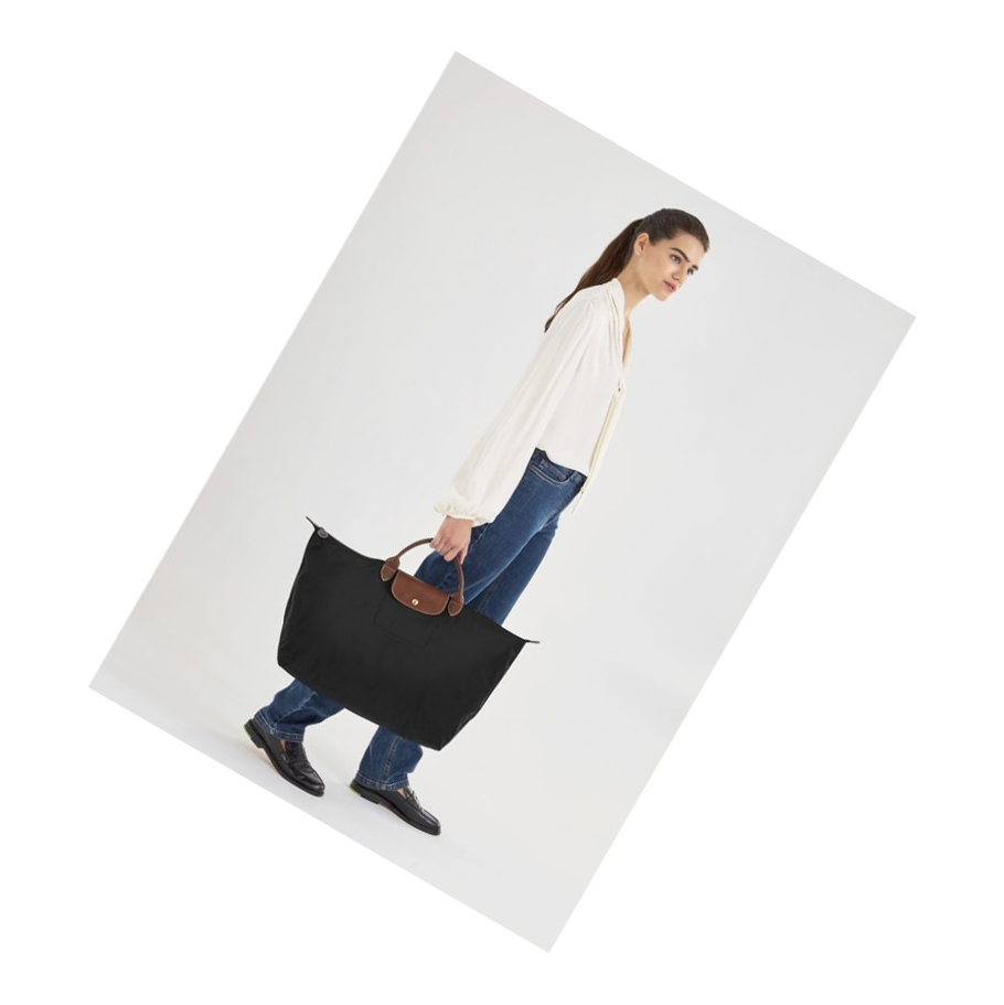 Longchamp Le Pliage L Reisetaschen Damen Schwarz | DE-NQW5690