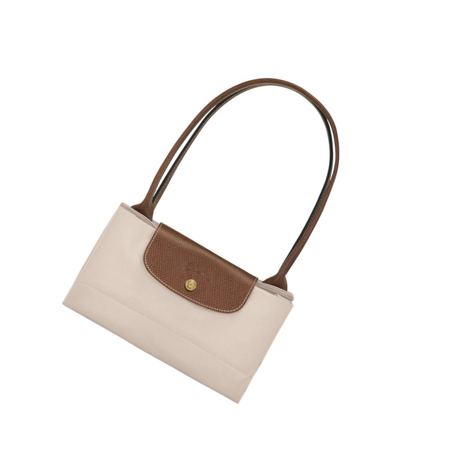 Longchamp Le Pliage Original L Schultertaschen Damen Beige | DE-ZPV8563