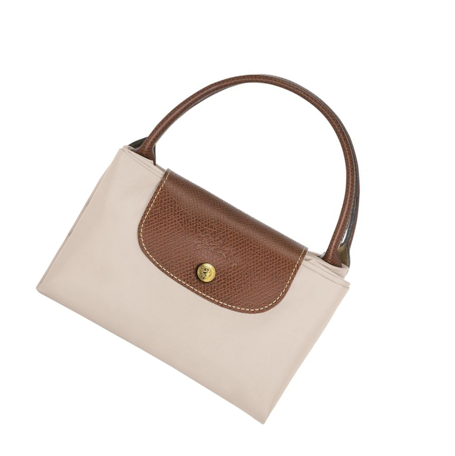 Longchamp Le Pliage Original M Handtasche Damen Beige | DE-NZM0789