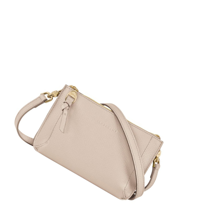 Longchamp Mailbox Brieftasche mit Reißverschluss Damen Beige | DE-HOS5743