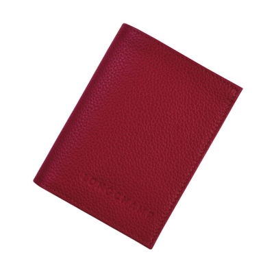 Longchamp Le Foulonné Kartenhalter Herren Rot | DE-CRA3859